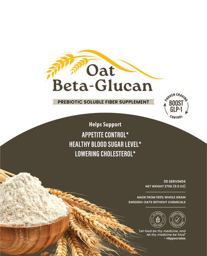 Oat fiber (beta glucan) Powered Wellness